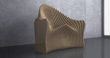 Load image into Gallery viewer, Design F8 - Parametric Wave Bench Chair