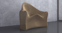 Load image into Gallery viewer, Design F8 - Parametric Wave Bench Chair