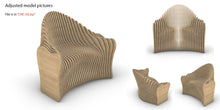 Load image into Gallery viewer, Design F8 - Parametric Wave Bench Chair