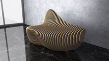 Load image into Gallery viewer, CNC WOODARTS Hawaii - Parametric Wave bench artistic modern bench style