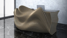Load image into Gallery viewer, CNC WOODARTS HAWAII - Parametric Geometry Wavy Wood Desk