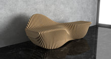 Load image into Gallery viewer, Parametric Wood Bench made by CNC Woodarts. Customizable wood type, size and finish