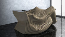 Load image into Gallery viewer, CNC WOODARTS HAWAII - Parametric Geometry Wavy Wood Desk