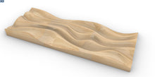 Load image into Gallery viewer, Parametric Wood art Panel - wave form design - made by cnc woodarts hawaii