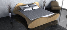 Load image into Gallery viewer, CNC WOODARTS HAWAII - Parametric Geometry Wavy Wood Bed Frame