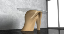 Load image into Gallery viewer, CNC WOODARTS - CNC Router Parametric Wood art - Coffee Table with Galss top