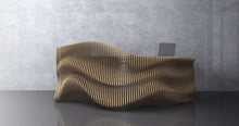 Load image into Gallery viewer, Design F10 - Parametric Wave Reception Desk
