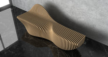 Load image into Gallery viewer, Parametric Wood Bench made by CNC Woodarts. Customizable wood type, size and finish