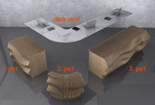 Load image into Gallery viewer, Design F12 - Parametric Wave Reception Desk