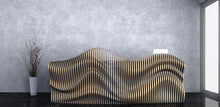 Load image into Gallery viewer, CNC WOODARTS HAWAII - Parametric Geometry Wavy Wood DESK
