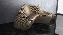 Load image into Gallery viewer, Design F19 - Parametric Large Wavy Bench