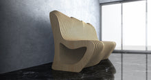 Load image into Gallery viewer, CNC WOODARTS HAWAII - Parametric Geometry Wavy Wood Bench