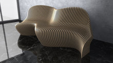 Load image into Gallery viewer, Design F19 - Parametric Large Wavy Bench
