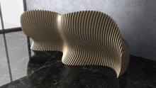 Load image into Gallery viewer, Design F19 - Parametric Large Wavy Bench