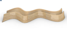 Load image into Gallery viewer, Parametric Wood art Panel - wave form design - made by cnc woodarts hawaii