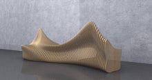 Load image into Gallery viewer, Design F5 - Parametric 2 Sided Wavy Bench