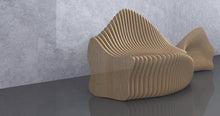 Load image into Gallery viewer, Design F5 - Parametric 2 Sided Wavy Bench