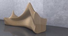 Load image into Gallery viewer, Design F5 - Parametric 2 Sided Wavy Bench