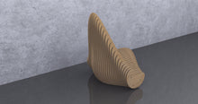 Load image into Gallery viewer, Design F6 - Parametric Sided Wavy Bench Chair