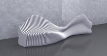 Load image into Gallery viewer, Design F5 - Parametric 2 Sided Wavy Bench