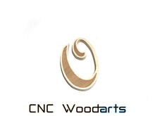 Load image into Gallery viewer, Inlay Wood Letters - 9" x 3/4" Birch & Sapele (MT Script Bold Font)