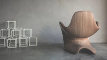 Load image into Gallery viewer, FLOW Modern Wood Chair - Lounge, Home, Desk, or Patio Chair designed by Parametree