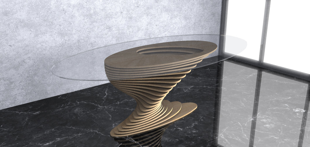 Design F35 - Parametric Twisting Coffee Table