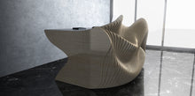 Load image into Gallery viewer, CNC WOODARTS HAWAII - Parametric Geometry Wavy Wood Desk

