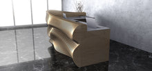Load image into Gallery viewer, CNC WOODARTS HAWAII - Parametric Geometry Wavy Wood Reception Desk
