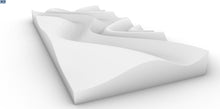 Load image into Gallery viewer, Parametric Woodart Panel - wave form design - made by cnc woodarts hawaii
